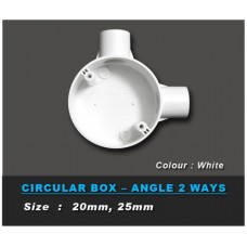 PVC Inspection Circular Box -Angle 2 Ways