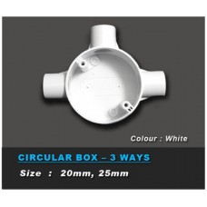 PVC INSPECTION CIRCULAR BOX -3 WAYS