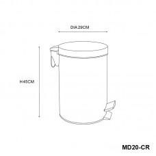 MOCHA 20 Liter Dustbin MD20-CR
