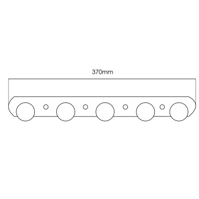 MOCHA Stainless Steel Hook Bar M8003-5GM