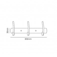 MOCHA Stainless Steel Hook Bar M8008-3