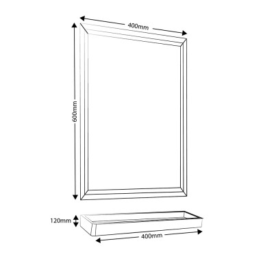 MOCHA Frame Aluminium Mirror (Matte Finish) MMR3050A