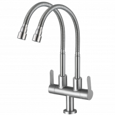 MOCHA Pillar Mounted Double Spout Stainless Steel 304 M5573SS