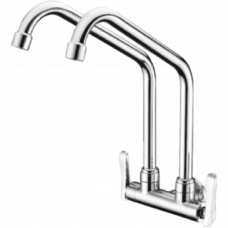 Wall Mounted Double Spout Brass M2112