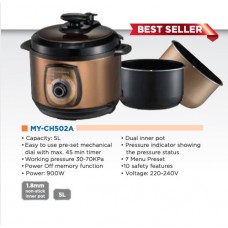 MIDEA 5.0L Pressure Cooker with Dual Inner Pot MY-CH502A