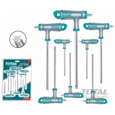 TOTAL Industrial 8 Pcs T-handle Torx Wrench Set T-THHW8083