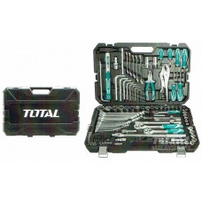 TOTAL Industrial 142 Pcs Combination Tools Set T-THKTHP21426