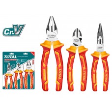 TOTAL Industrial 3 Pcs Insulated Pliers Set T-THT2K0302